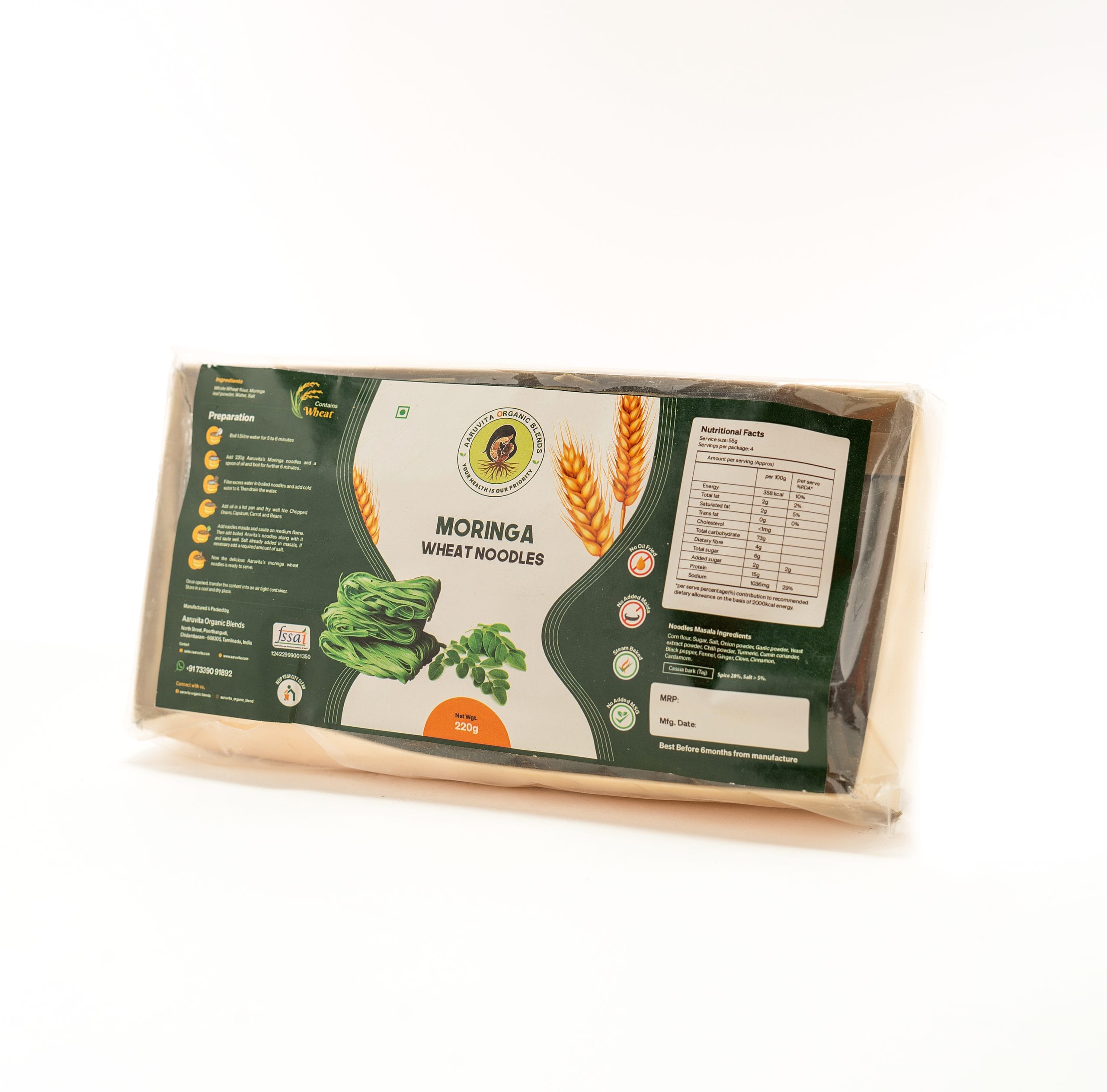 Moringa Wheat Noodles