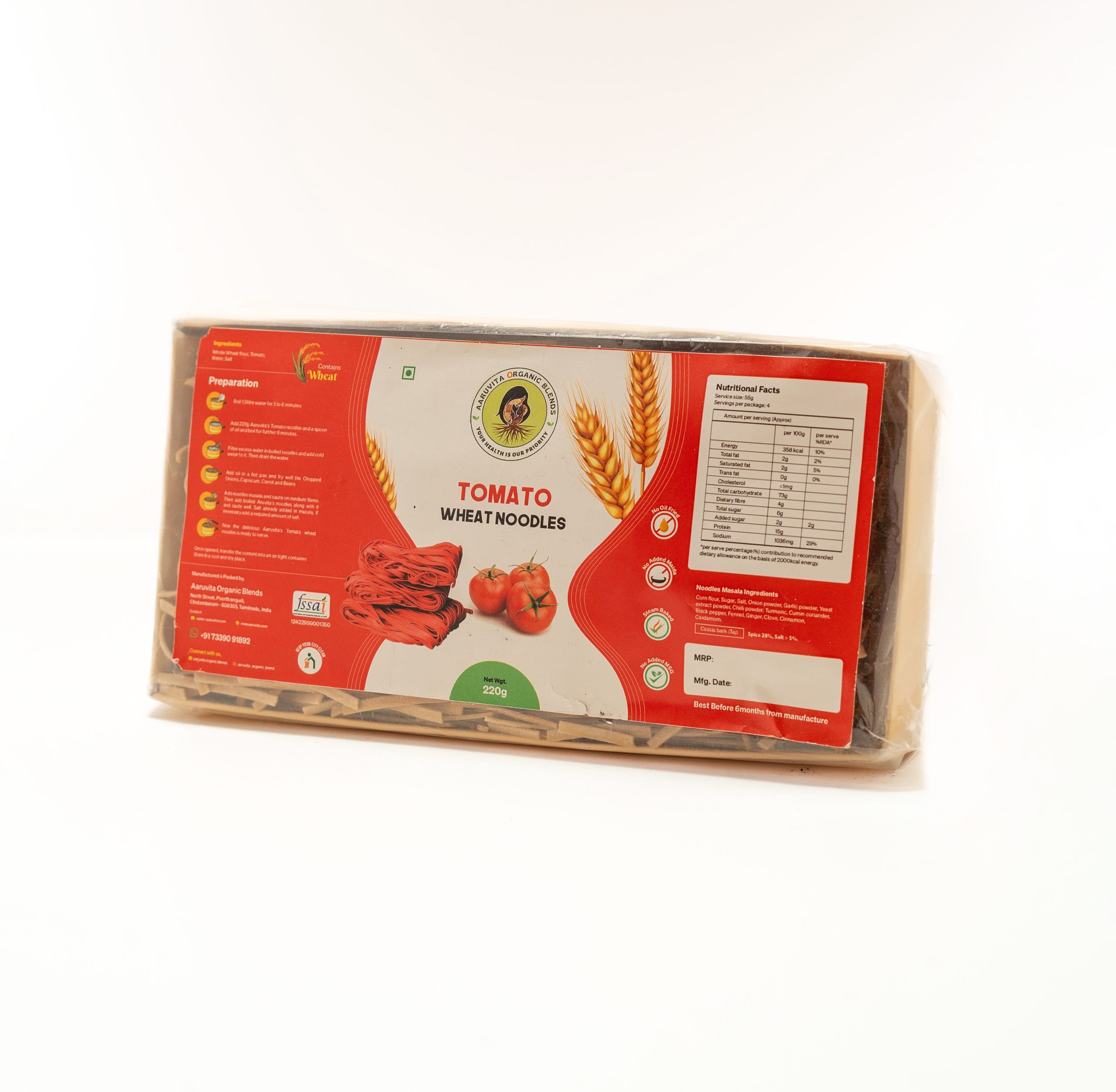 Tomato Wheat Noodles